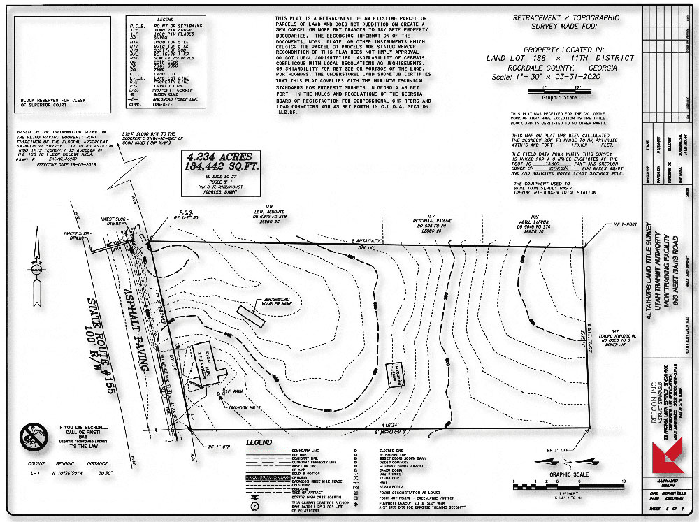Topographic mapping and topographic survey deliverables